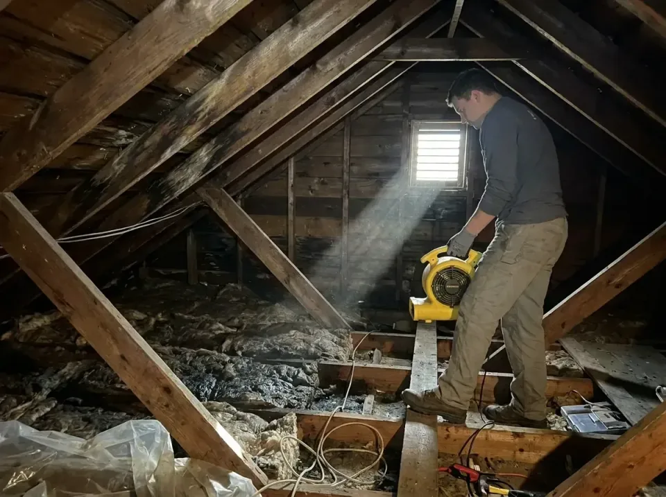attic-water-damage-drying-proc-007 — frequently asked questions, Emergency Water Extraction & 24/7 Flood Response in Charito…